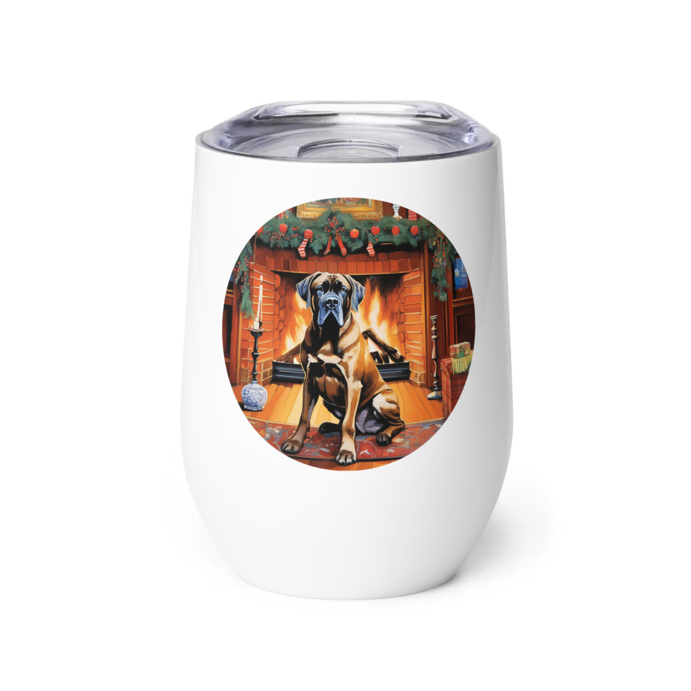 PugMug Custom Mastiff Wine Tumbler