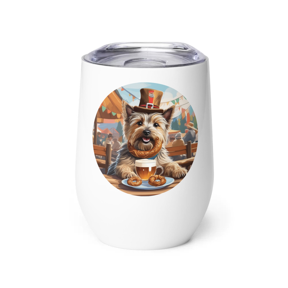 PugMug Custom Cairn Terrier Wine Tumbler