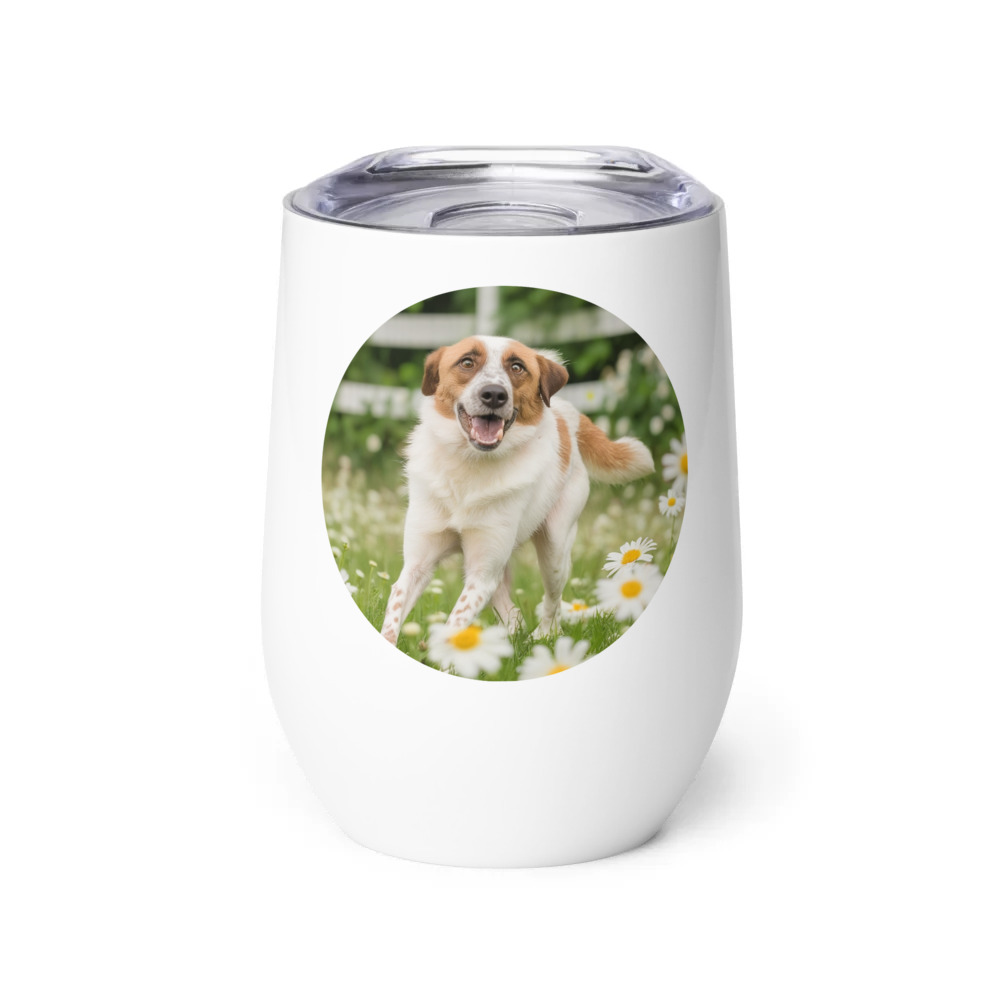 PugMug Custom Hazim Wine Tumbler