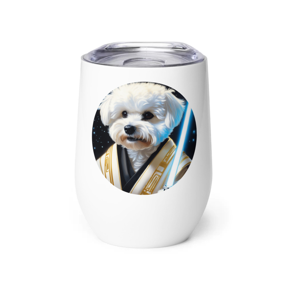 PugMug Custom Bichons Frise Wine Tumbler