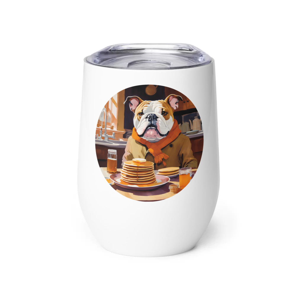 PugMug Custom Bulldog Wine Tumbler