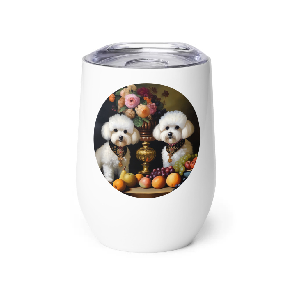 PugMug Custom Bichons Frise Wine Tumbler