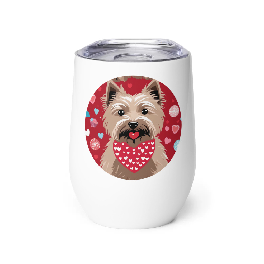 PugMug Custom Cairn Terrier Wine Tumbler