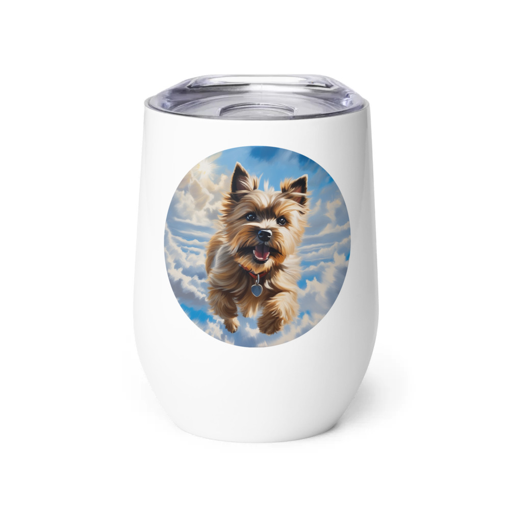 PugMug Custom Cairn Terrier Wine Tumbler