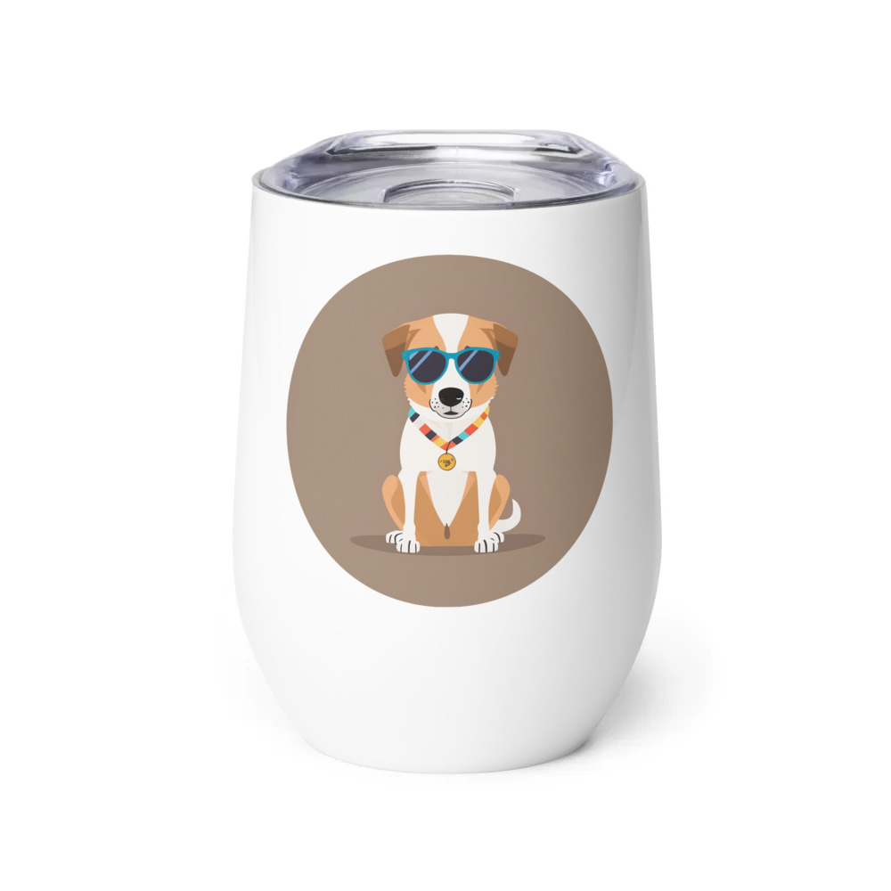 PugMug Custom Hazim Wine Tumbler