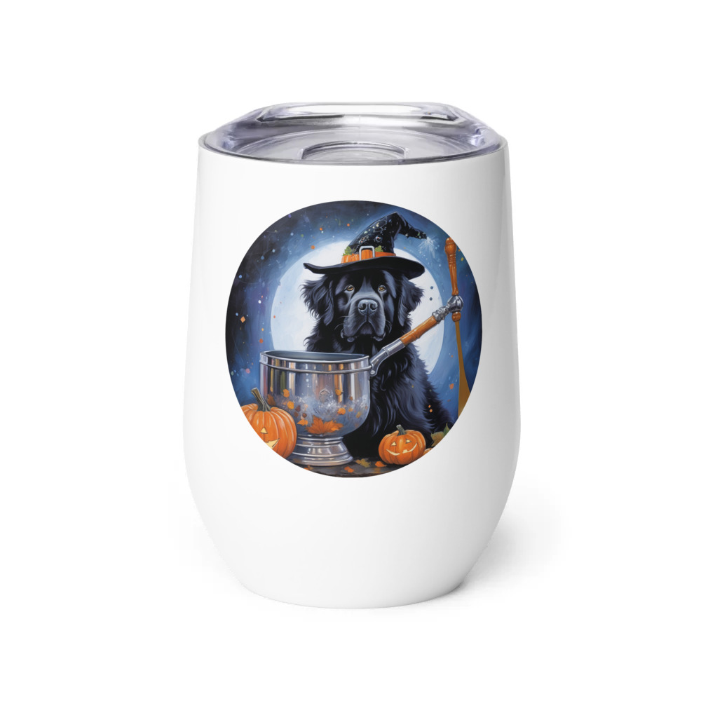 PugMug Custom Newfoundland Wine Tumbler