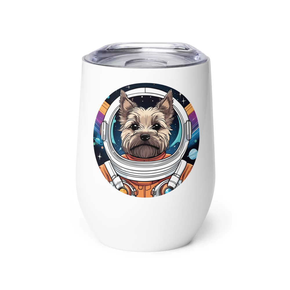 PugMug Custom Cairn Terrier Wine Tumbler
