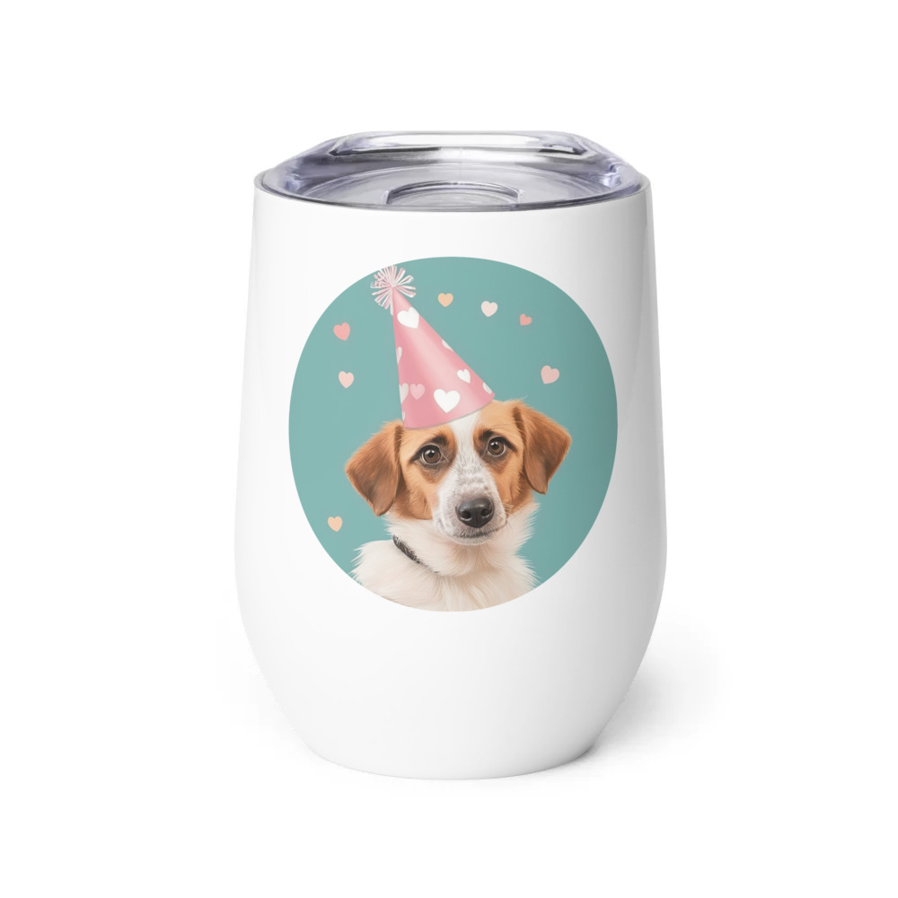PugMug Custom Hazim Wine Tumbler