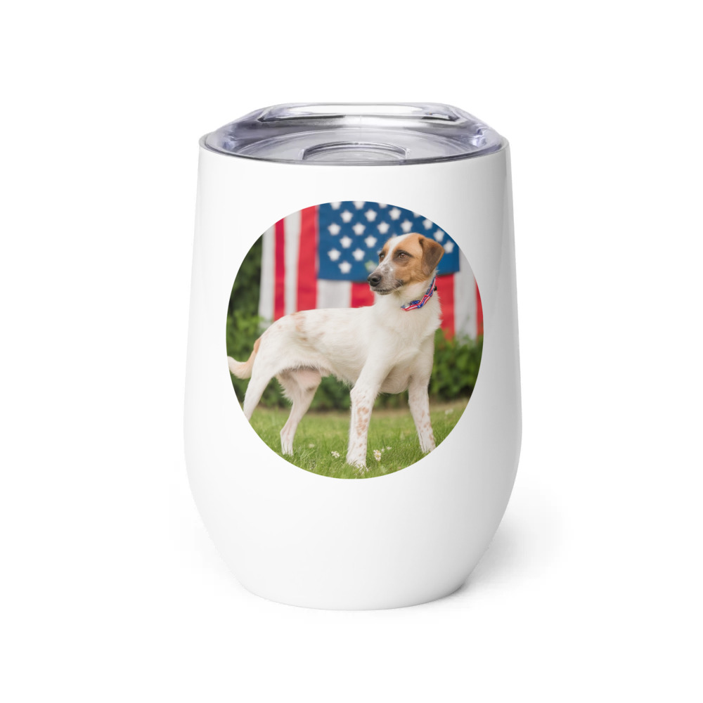 PugMug Custom Hazim Wine Tumbler