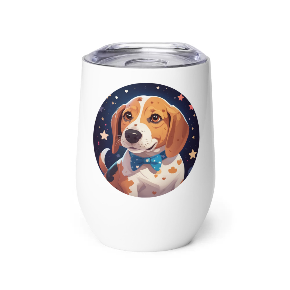 PugMug Custom Munchkin Wine Tumbler