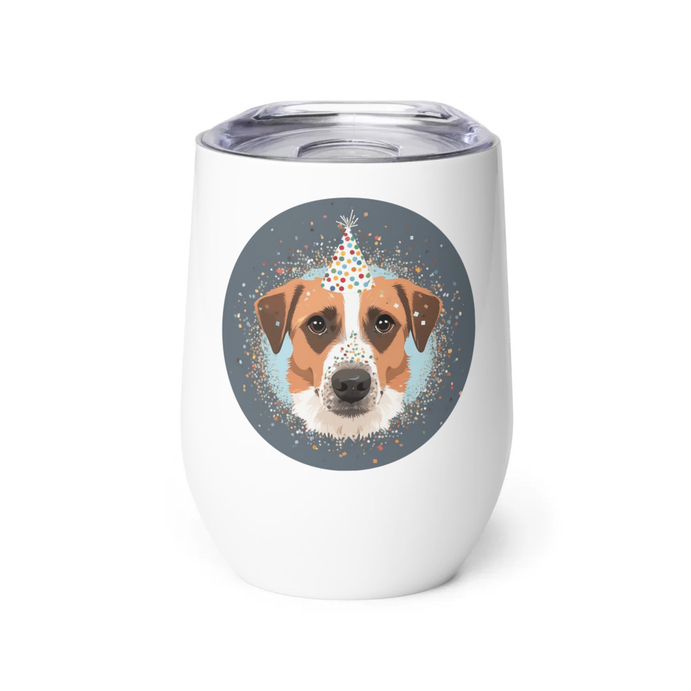 PugMug Custom Hazim Wine Tumbler