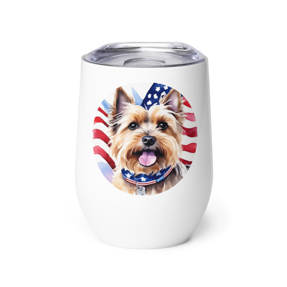 PugMug Custom Cairn Terrier Wine Tumbler
