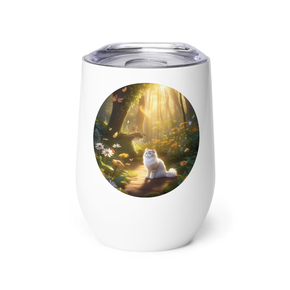 PugMug Custom Tabby Ragdoll Cat Wine Tumbler