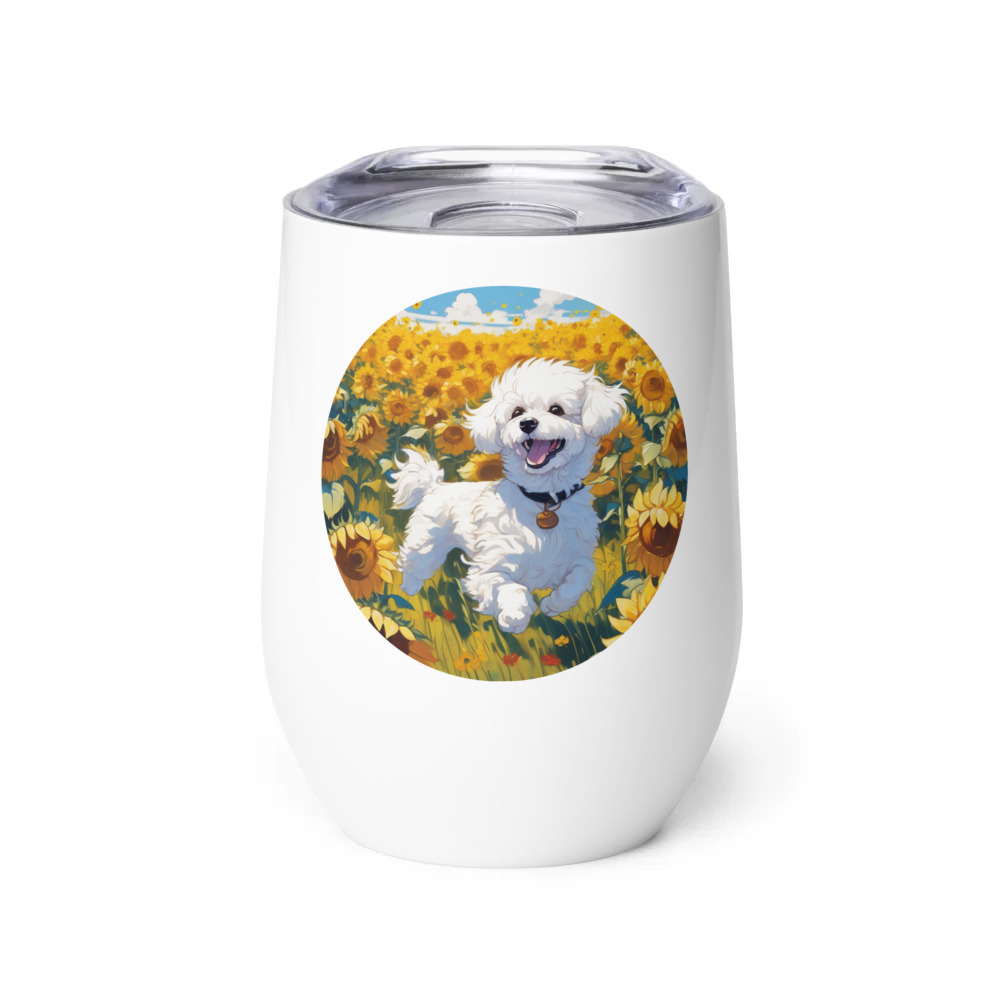 PugMug Custom Bichons Frise Wine Tumbler