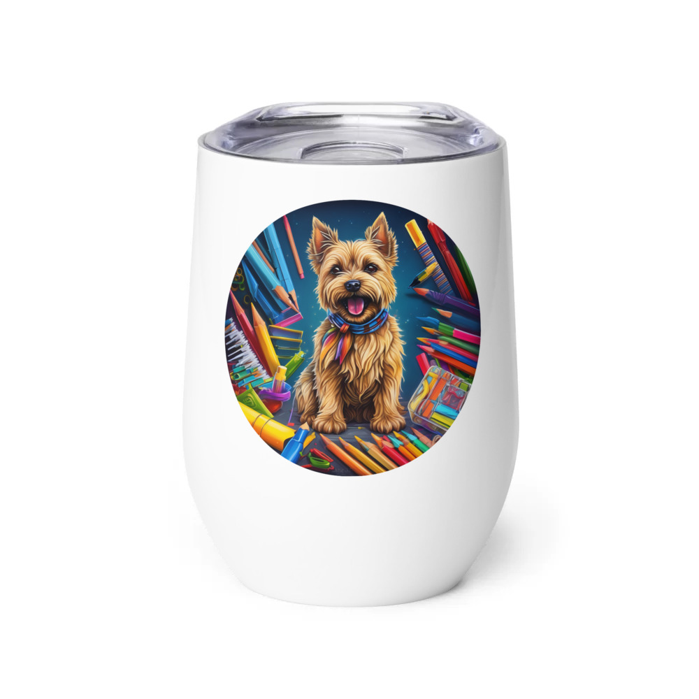 PugMug Custom Cairn Terrier Wine Tumbler