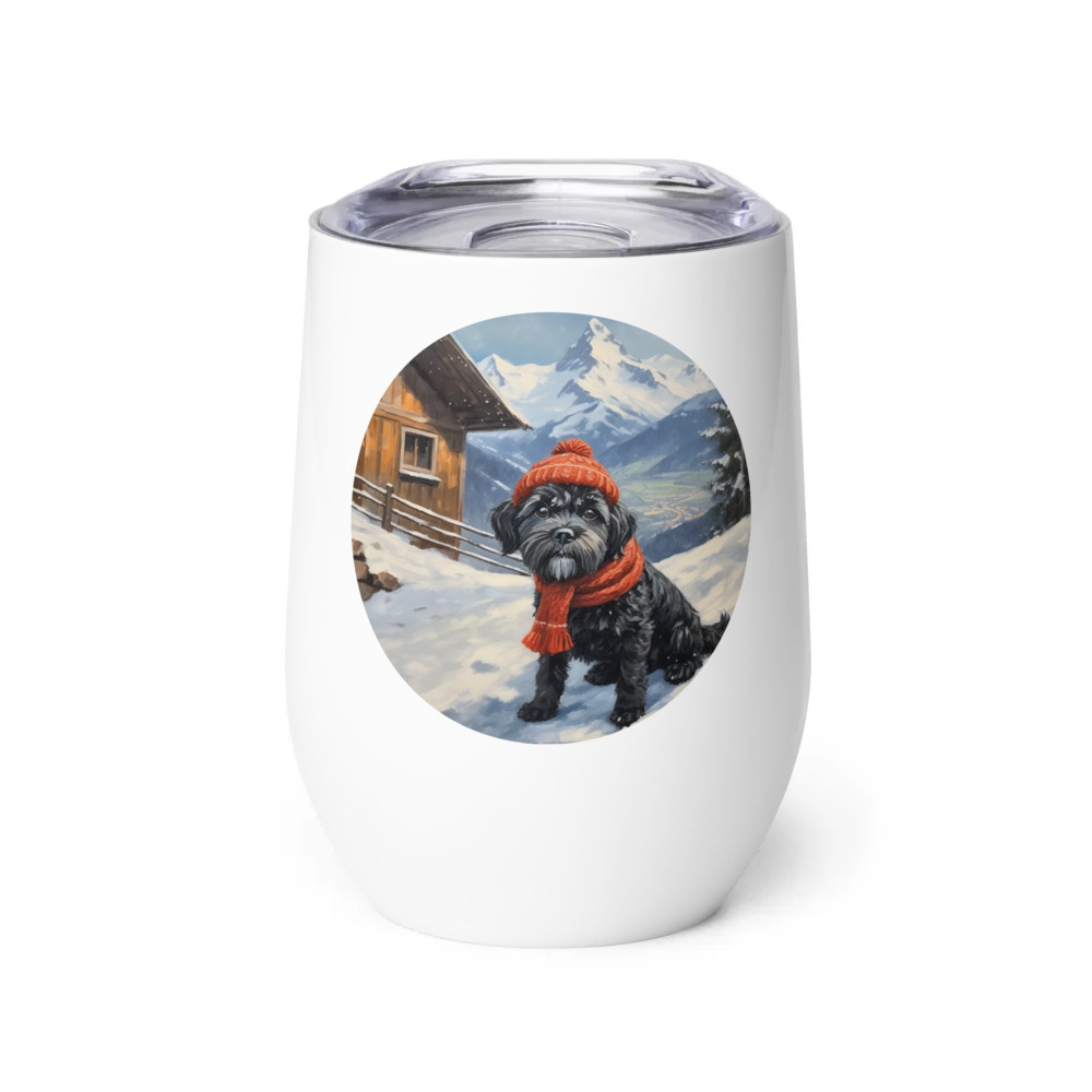 PugMug Custom Lily Wine Tumbler