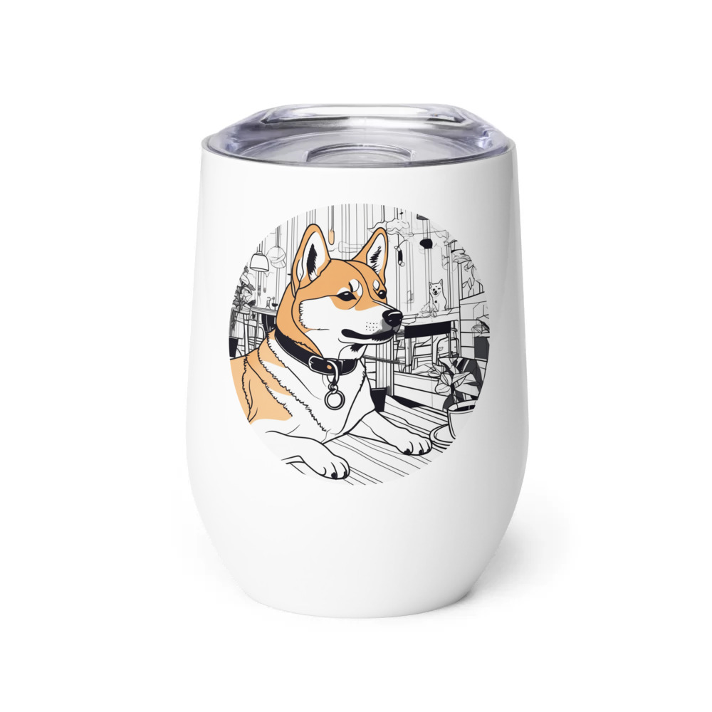 PugMug Custom Pet Wine Tumbler