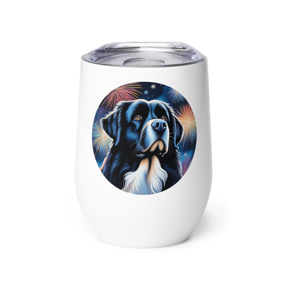 PugMug Custom Newfoundland Wine Tumbler