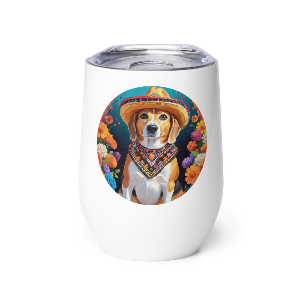 PugMug Custom Munchkin Wine Tumbler