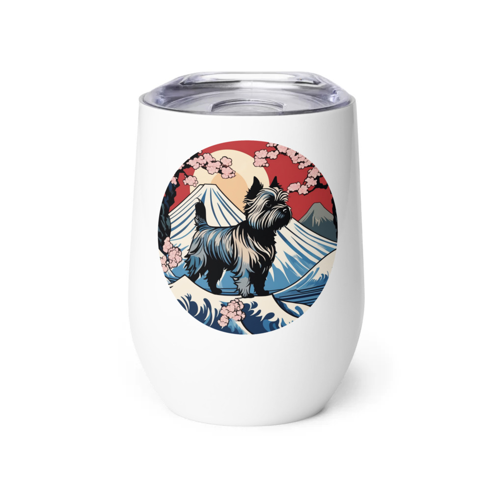 PugMug Custom Cairn Terrier Wine Tumbler