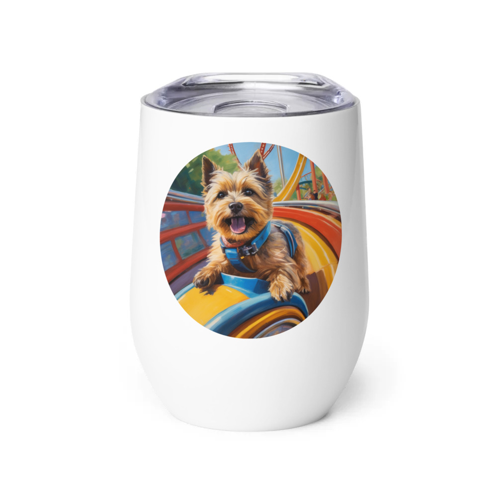 PugMug Custom Cairn Terrier Wine Tumbler