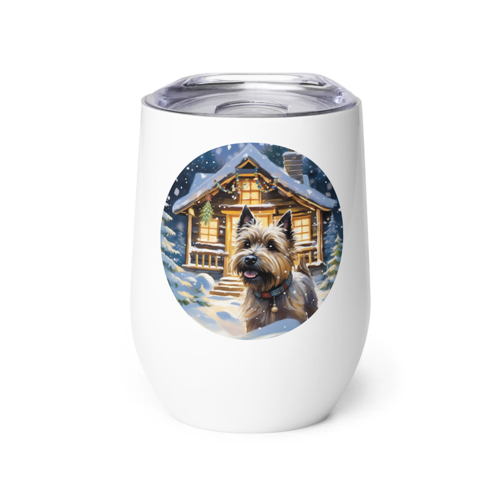 PugMug Custom Cairn Terrier Wine Tumbler