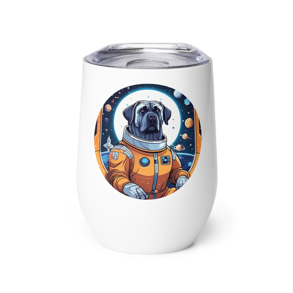 PugMug Custom Mastiff Wine Tumbler