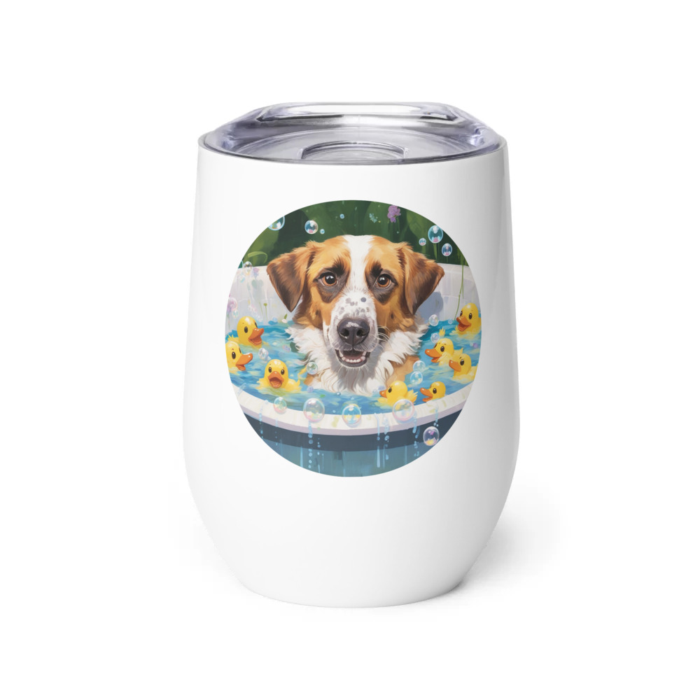 PugMug Custom Hazim Wine Tumbler