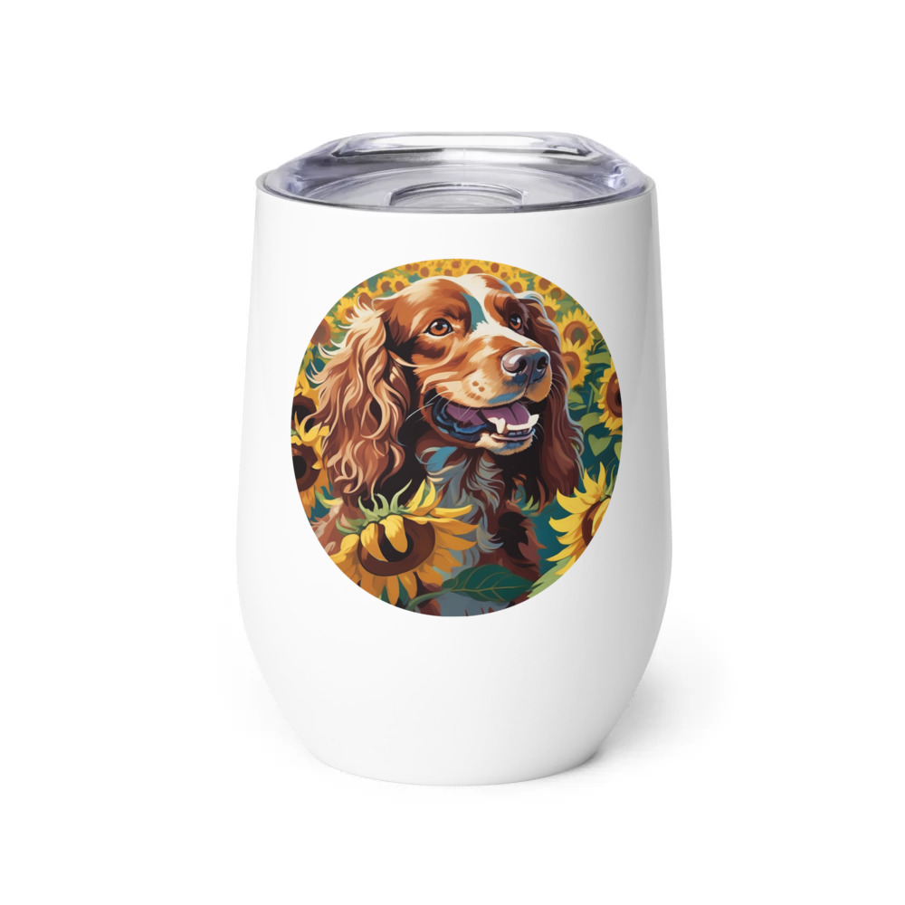 PugMug Custom Cocker Spaniel Wine Tumbler