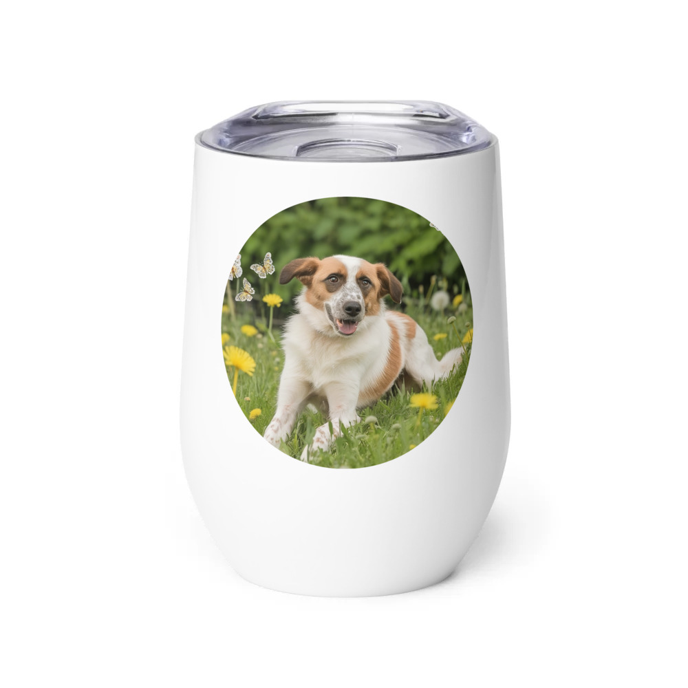 PugMug Custom Hazim Wine Tumbler