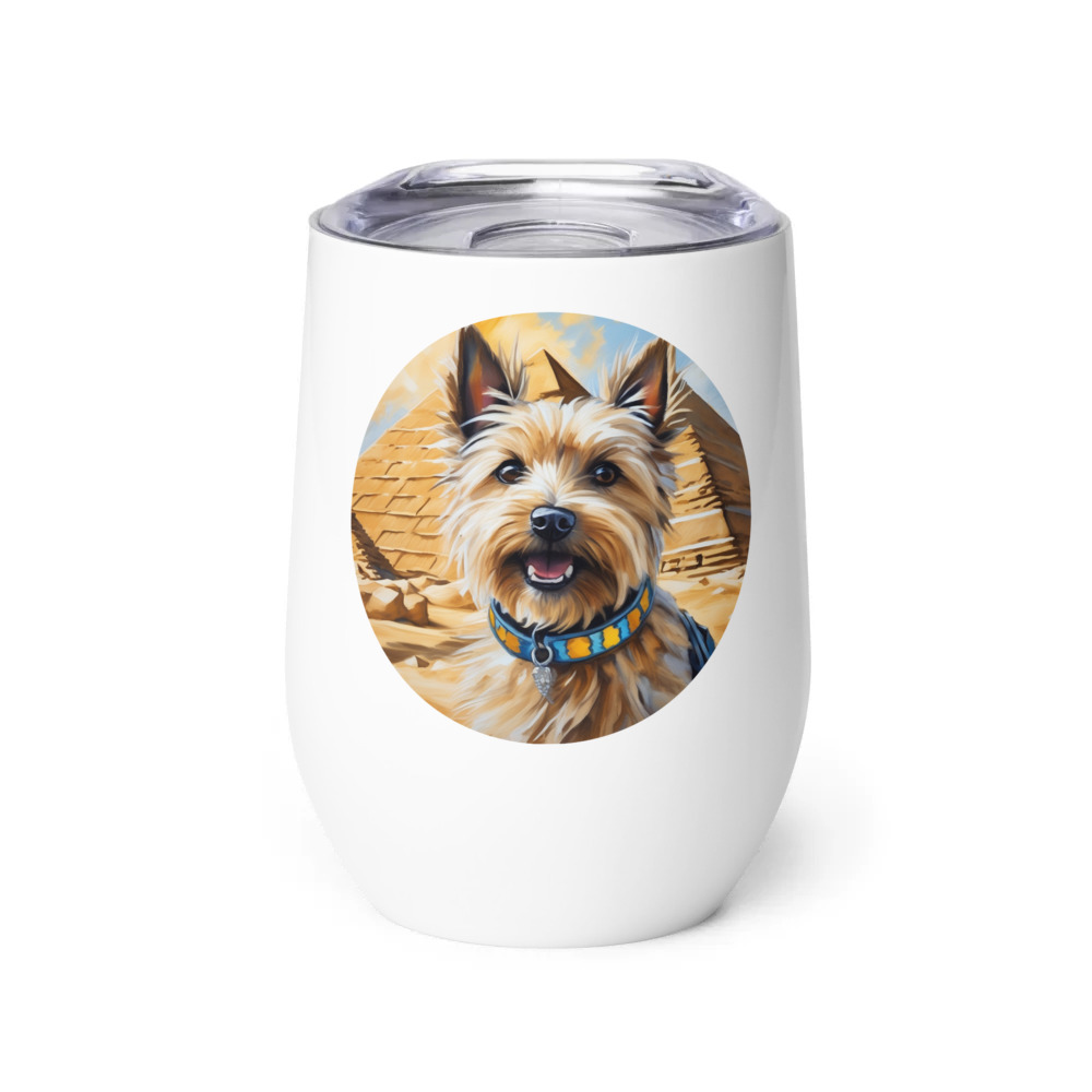 PugMug Custom Cairn Terrier Wine Tumbler