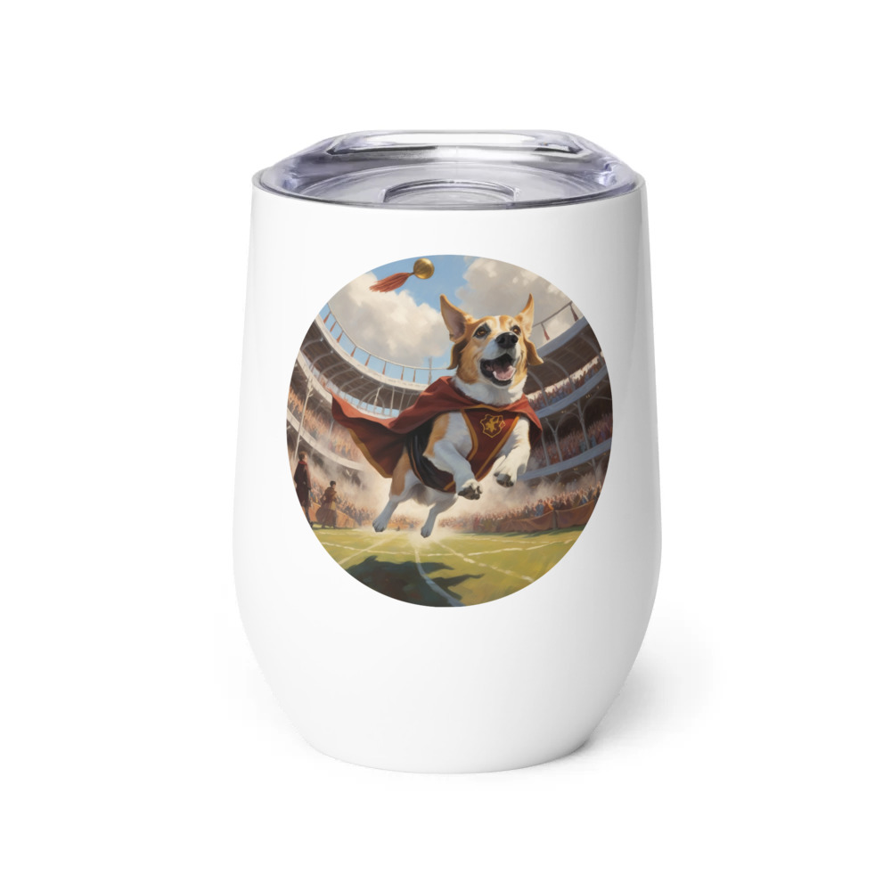 PugMug Custom Munchkin Wine Tumbler