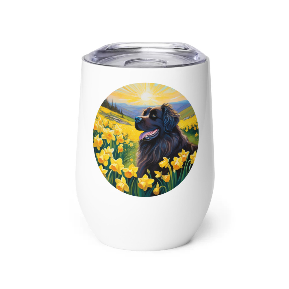 PugMug Custom Newfoundland Wine Tumbler