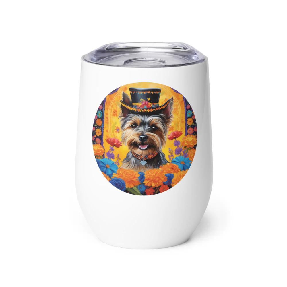 PugMug Custom Cairn Terrier Wine Tumbler