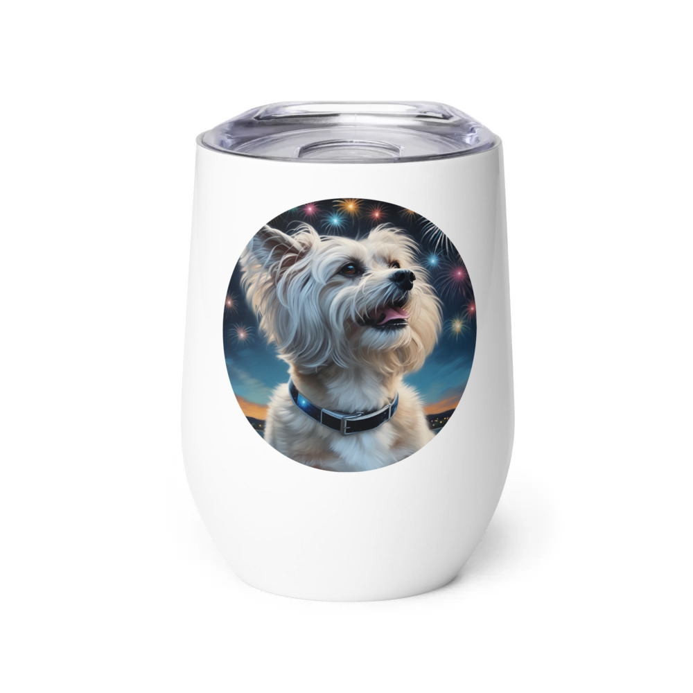 PugMug Custom Leo Wine Tumbler