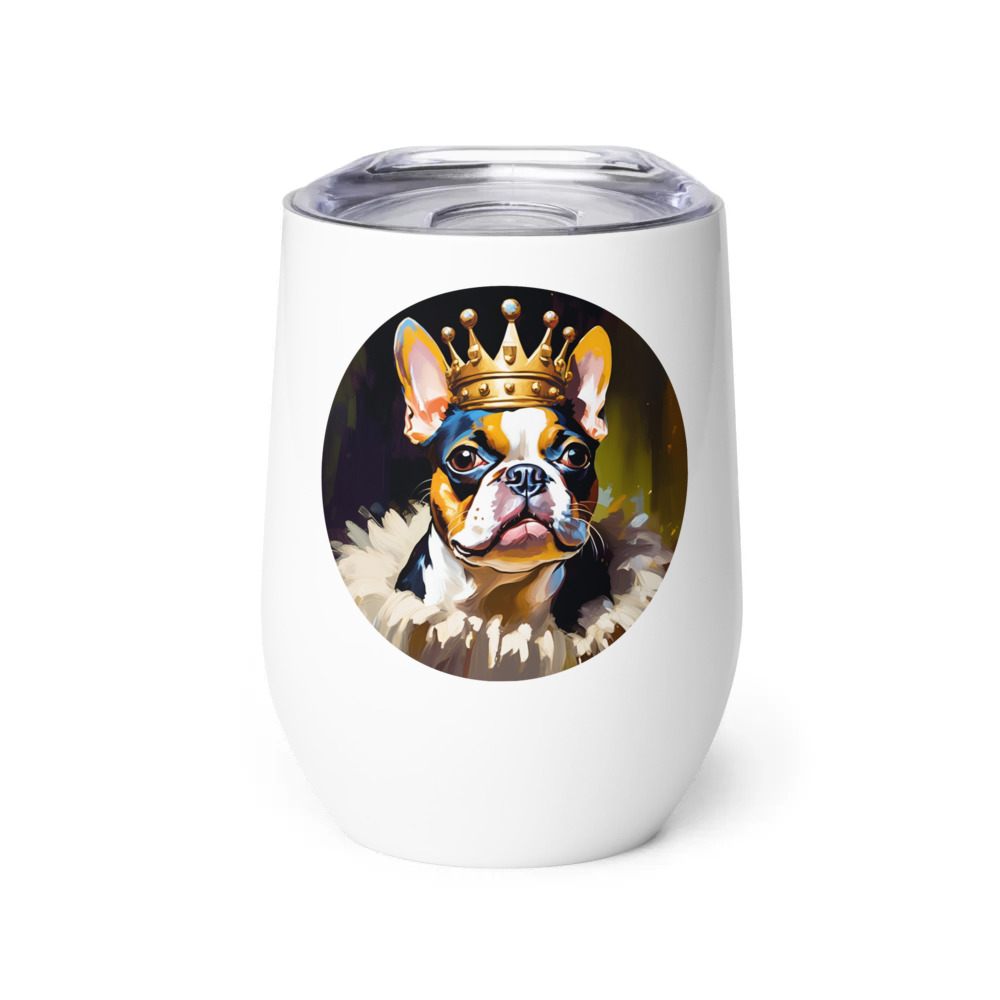 PugMug Custom Boston Terrier Wine Tumbler