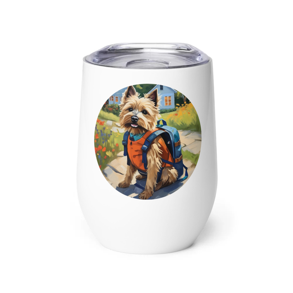 PugMug Custom Cairn Terrier Wine Tumbler
