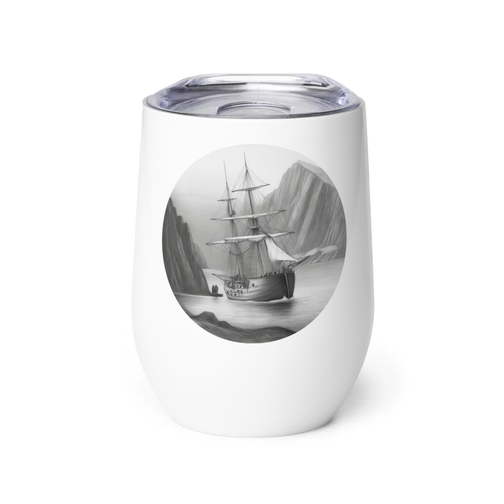 PugMug Custom Newfoundland Wine Tumbler
