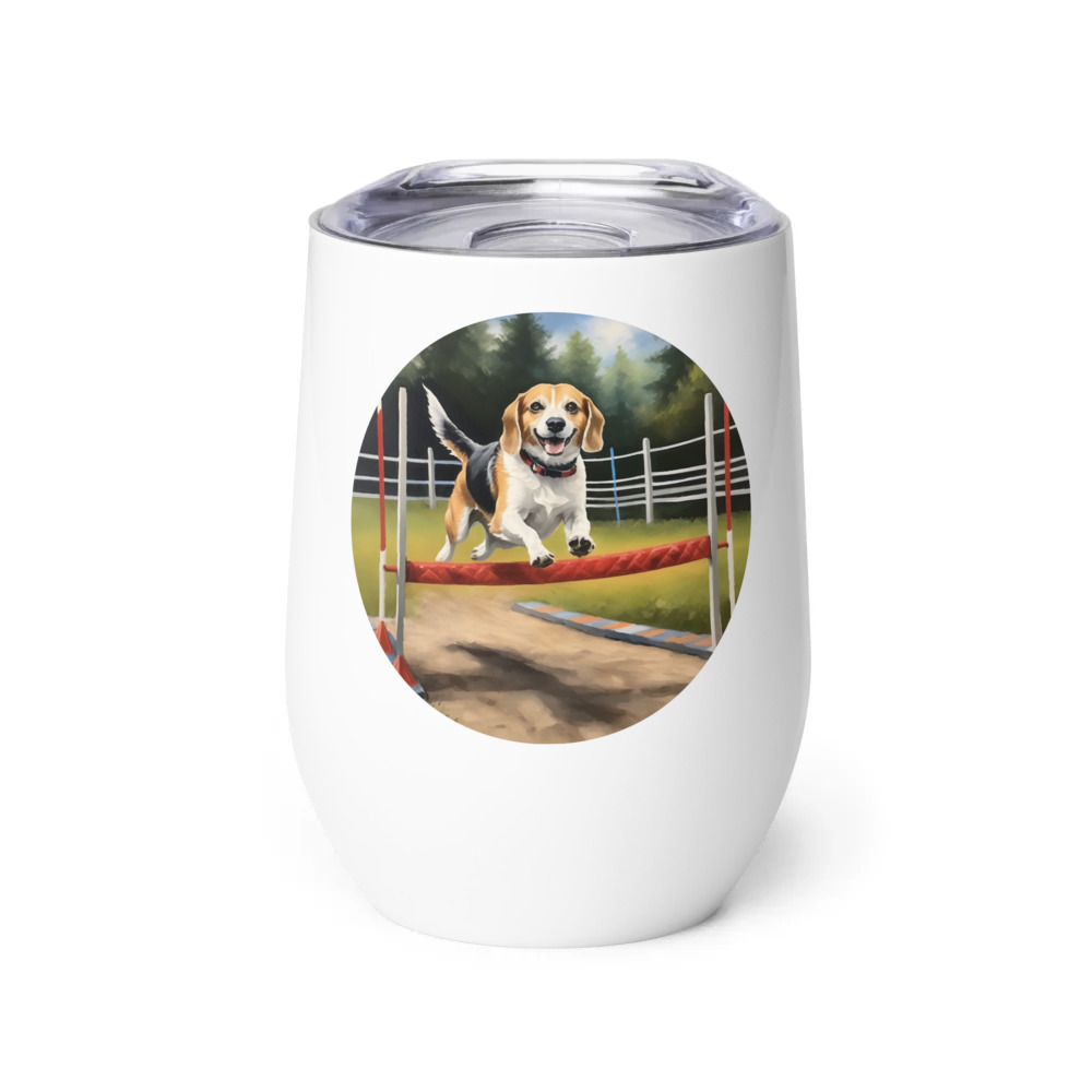 PugMug Custom Munchkin Wine Tumbler