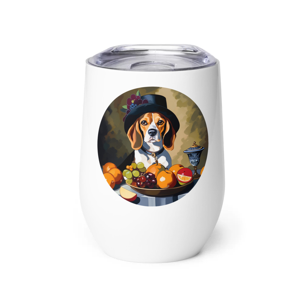 PugMug Custom Beagle Wine Tumbler