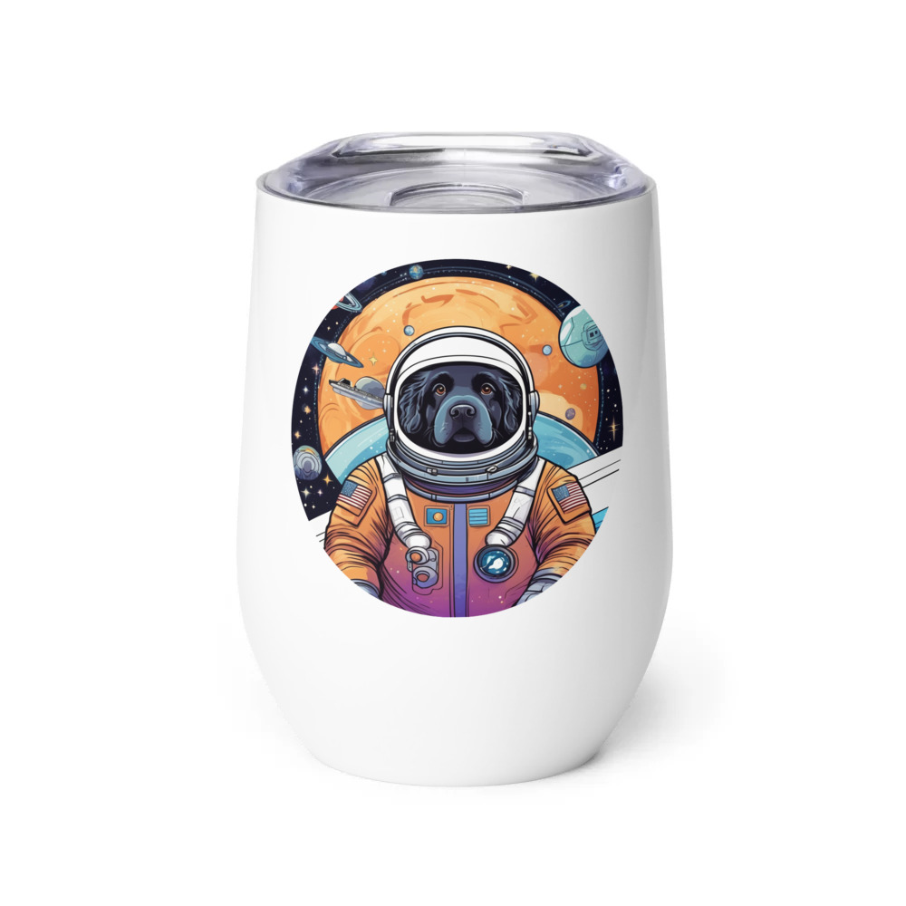 PugMug Custom Newfoundland Wine Tumbler