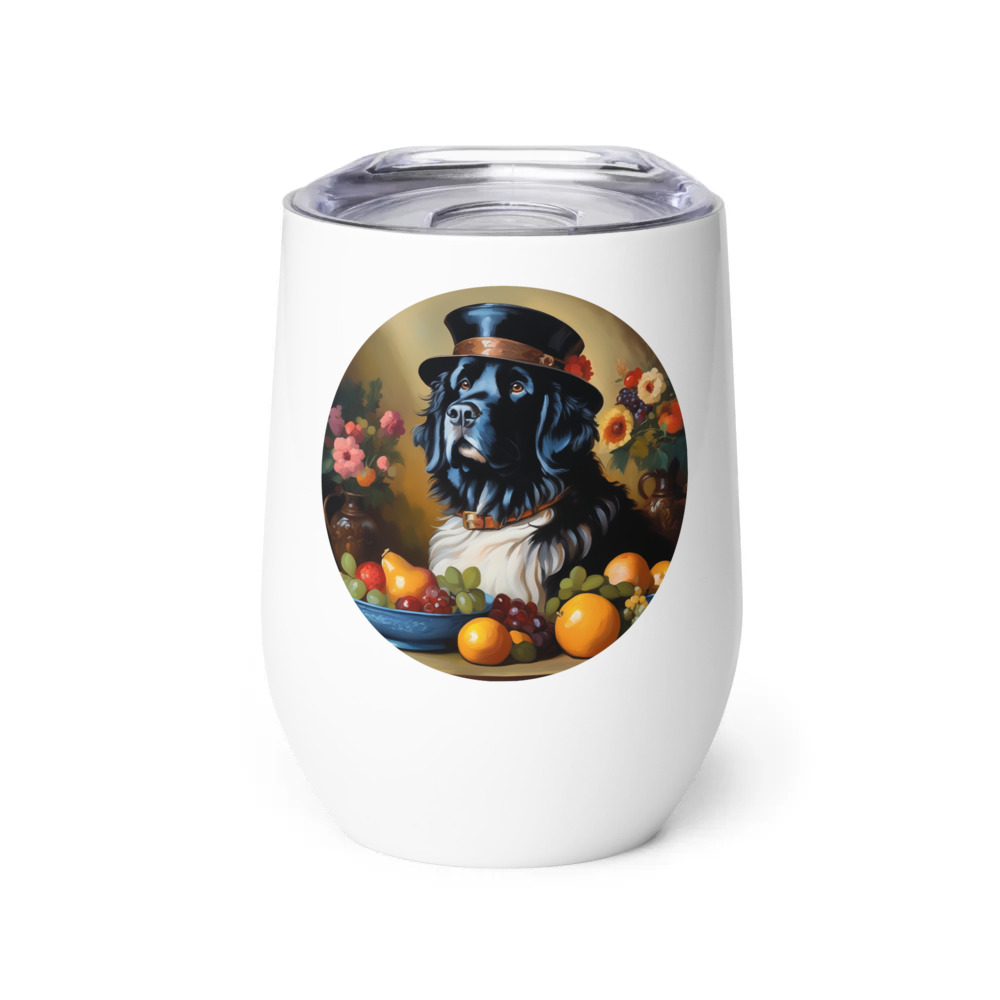 PugMug Custom Newfoundland Wine Tumbler