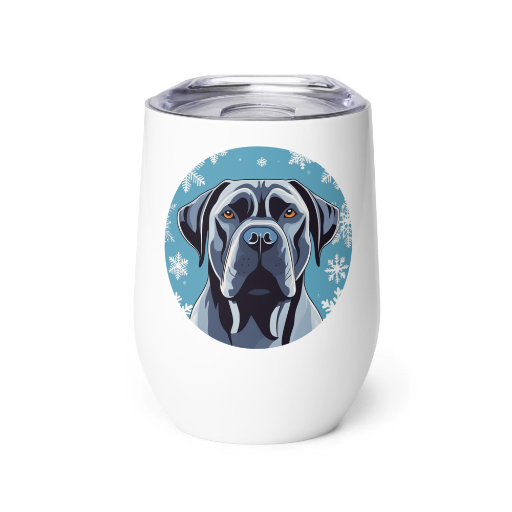 PugMug Custom Cane Corso Wine Tumbler