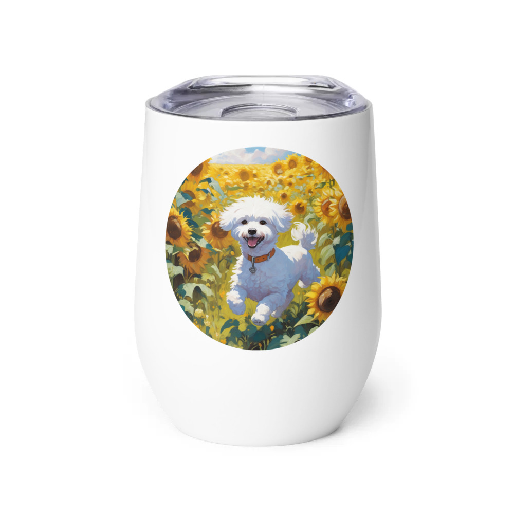 PugMug Custom Bichons Frise Wine Tumbler