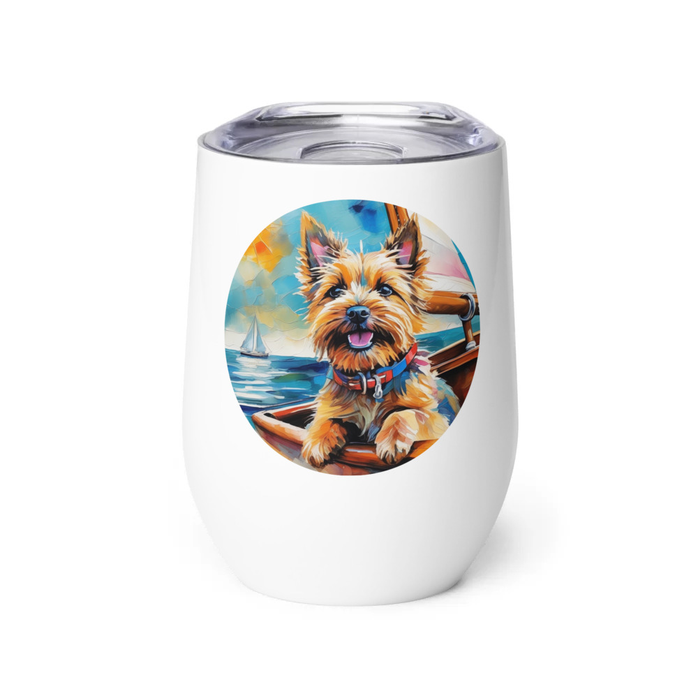 PugMug Custom Cairn Terrier Wine Tumbler
