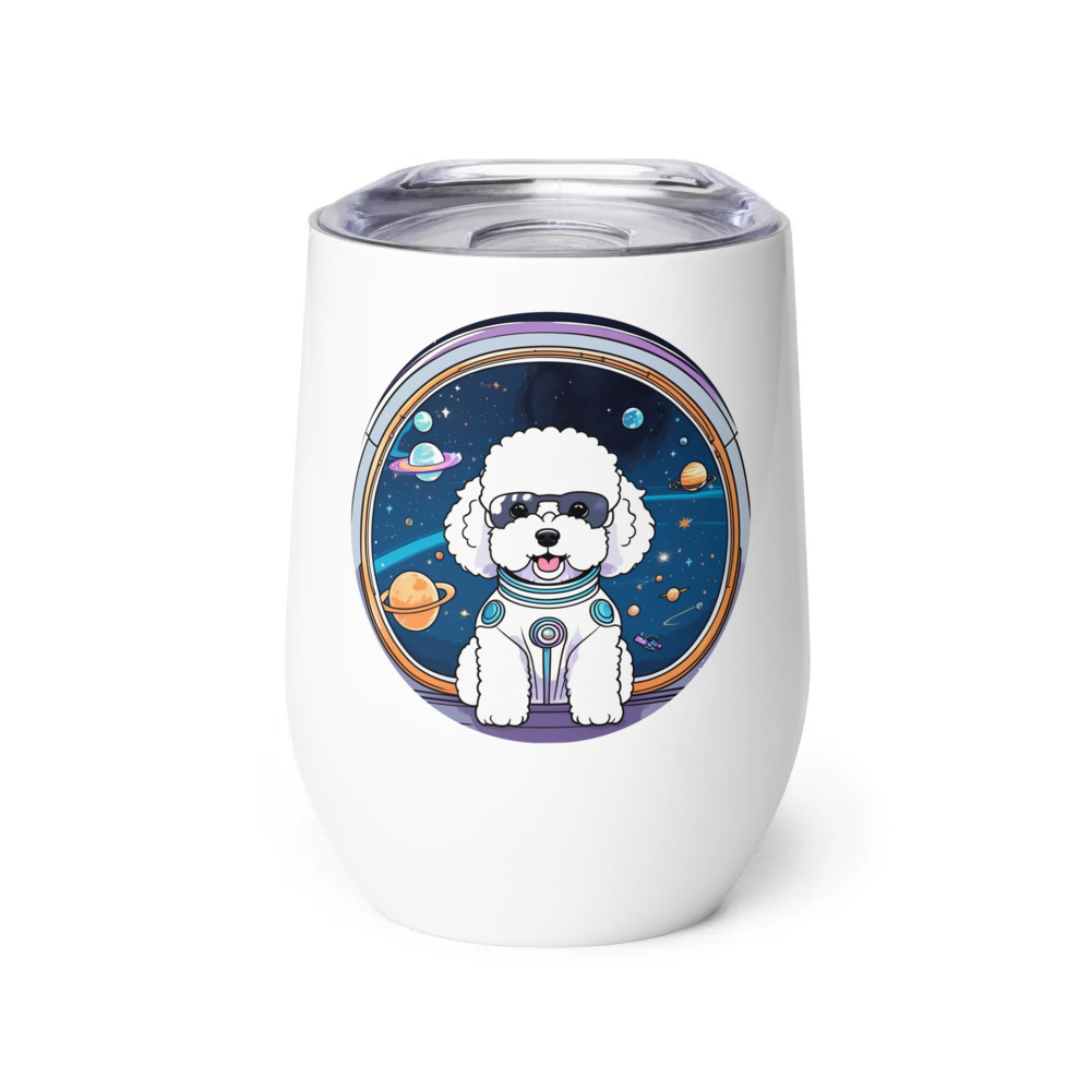 PugMug Custom Bichons Frise Wine Tumbler