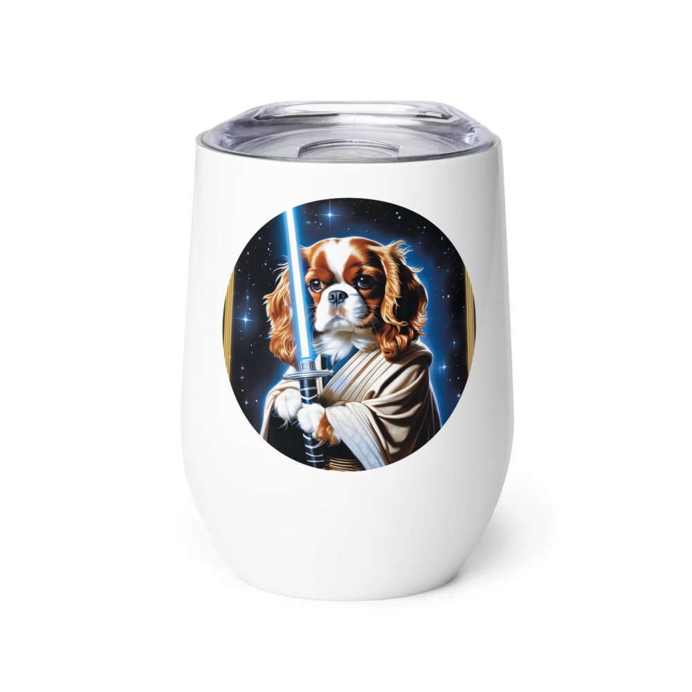 PugMug Custom Cavalier King Charles Spaniel Wine Tumbler
