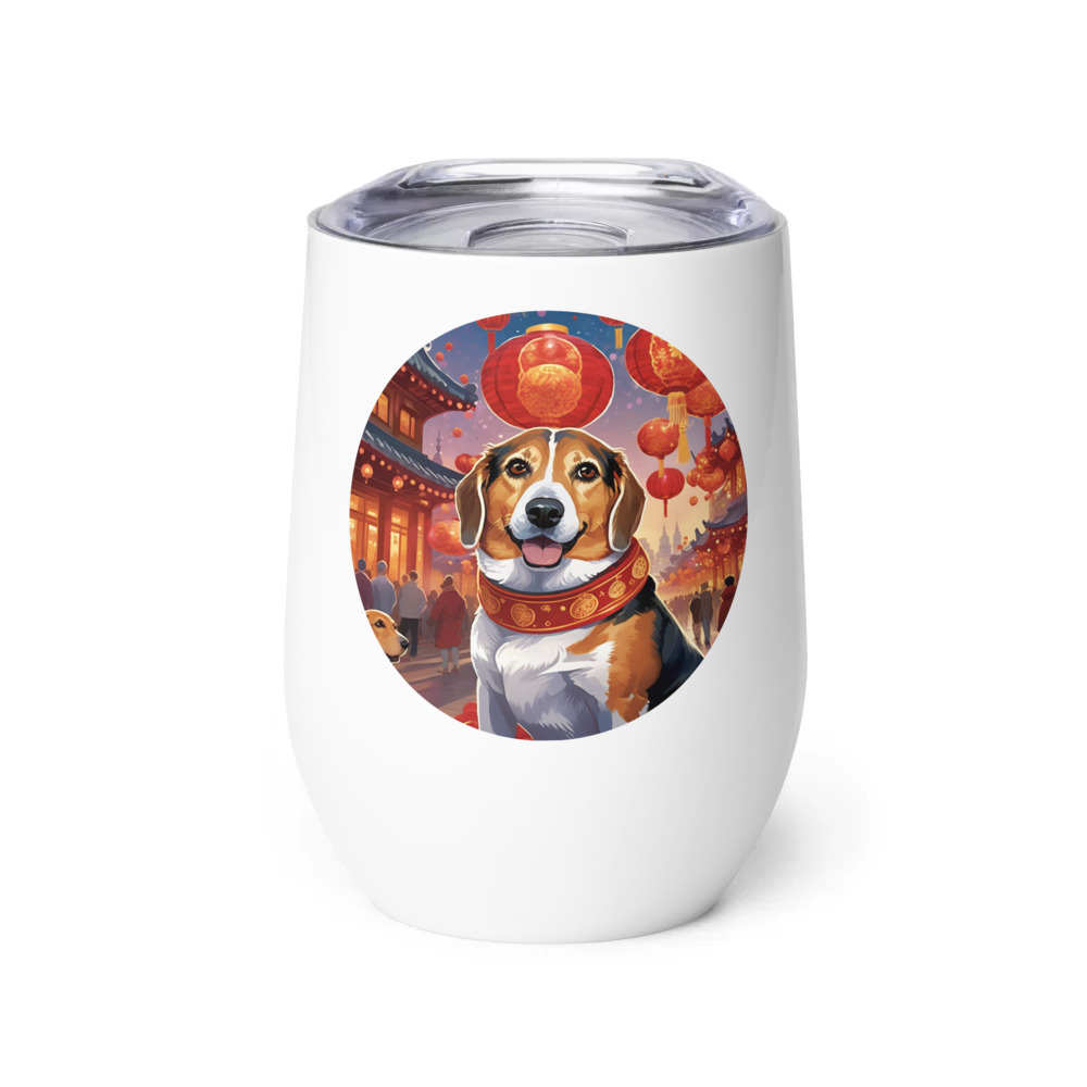 PugMug Custom Munchkin Wine Tumbler