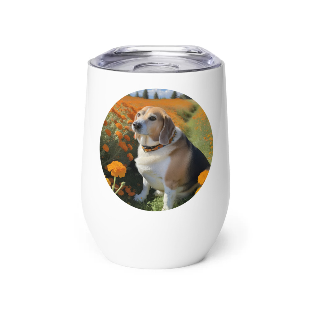 PugMug Custom Munchkin Wine Tumbler