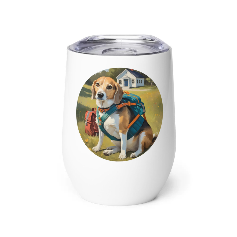 PugMug Custom Munchkin Wine Tumbler